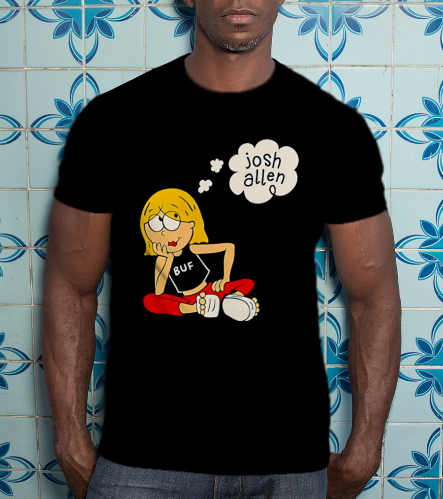 Lizzie McGuire BUF Josh Allen Dreaming Cartoon T-Shirt