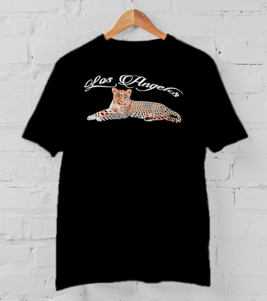 Los Angeles Spotted Leopard Lying Down T-Shirt
