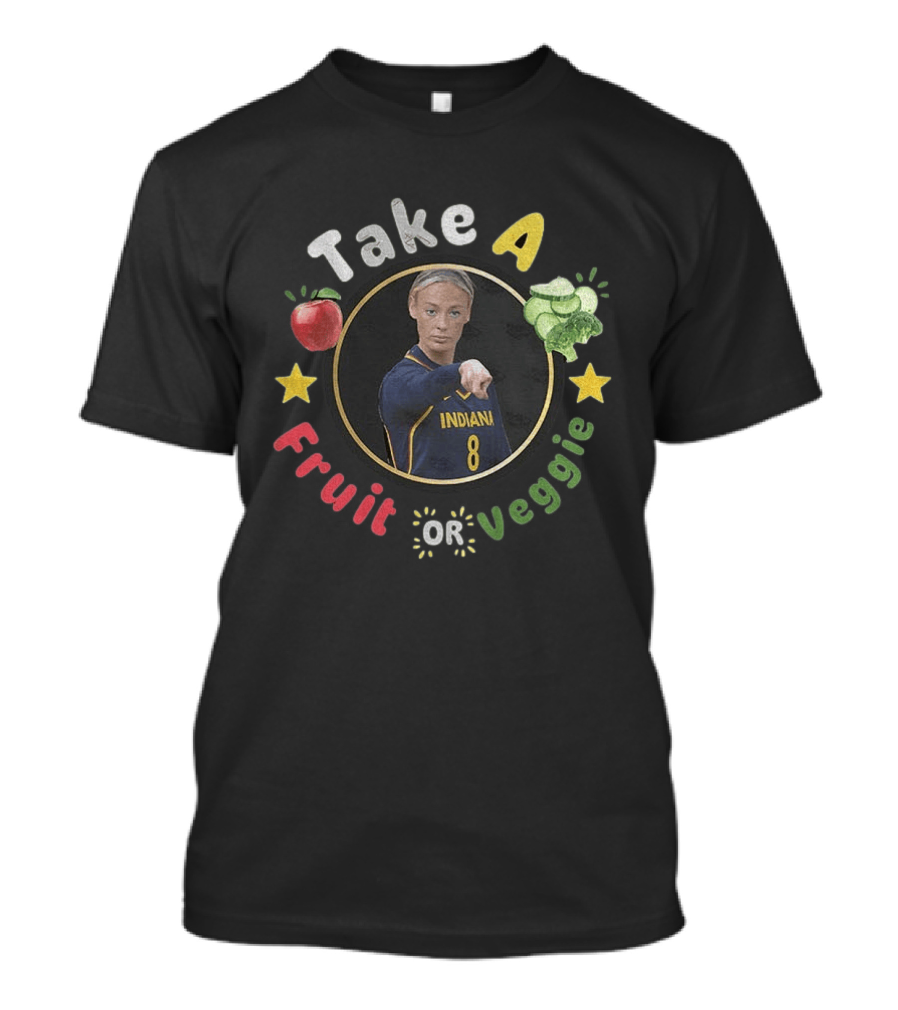 Take A Fruit Or Veggie Indiana 8 Sophie Cunningham Pointing Meme T-Shirt