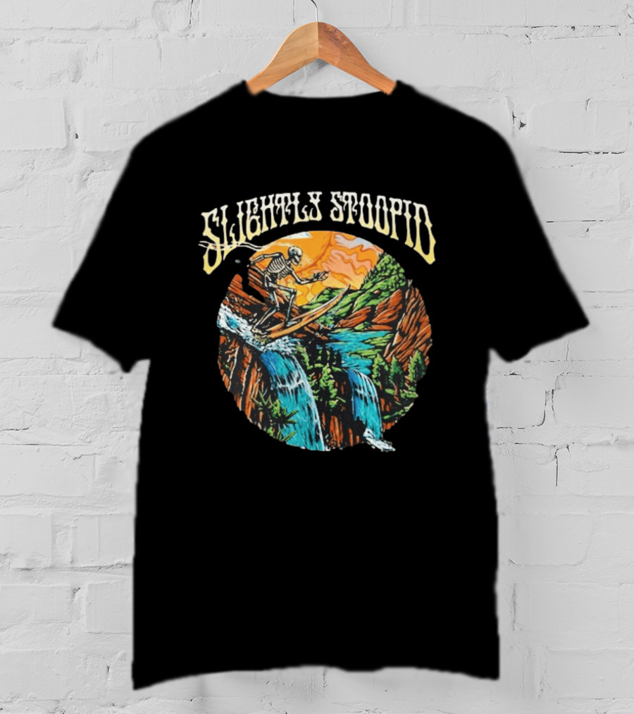 Slightly Stoopid Skeleton Surfing Red Rocks August 8 2026 T-Shirt