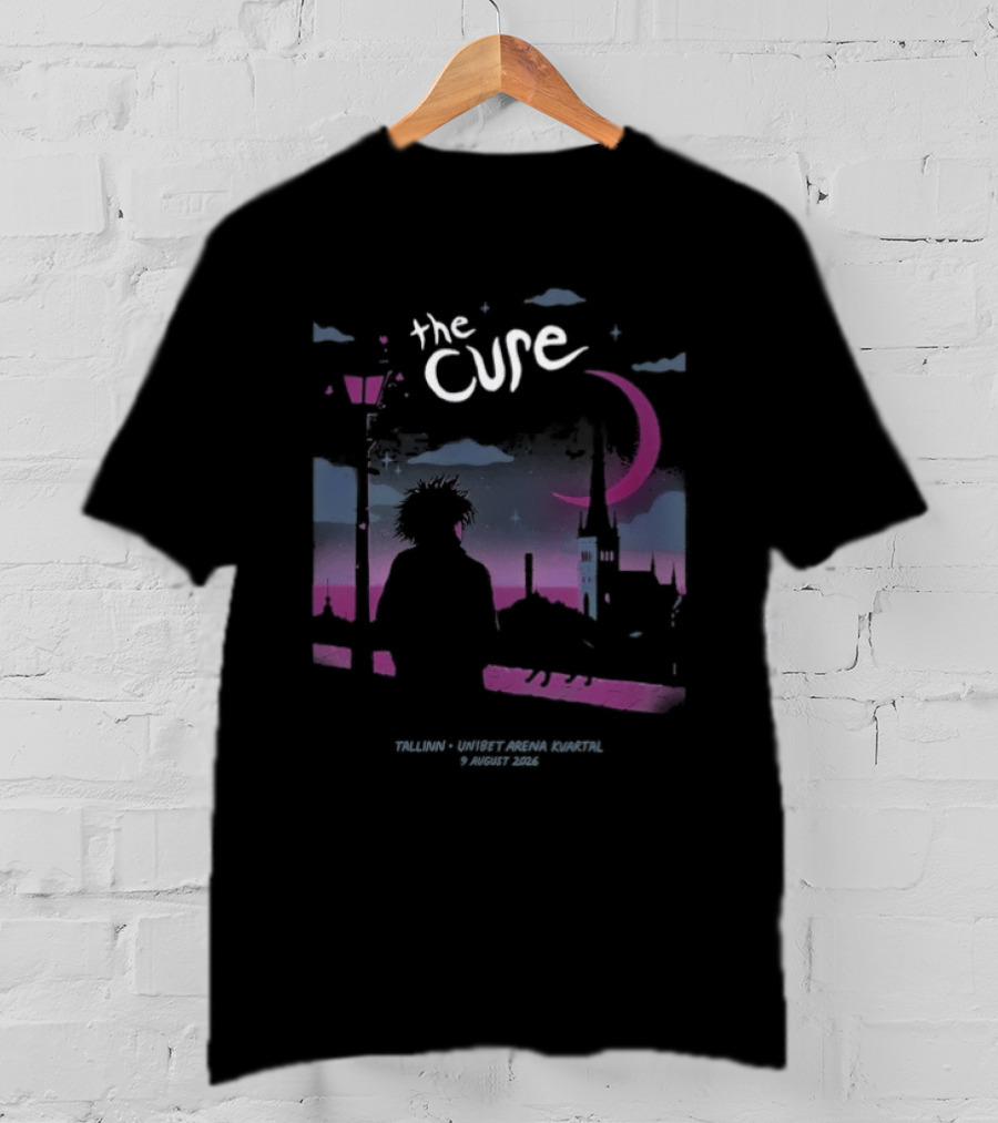 The Cure Tallinn 2026 Unibet Arena Kvartal 9 August Event T-Shirt