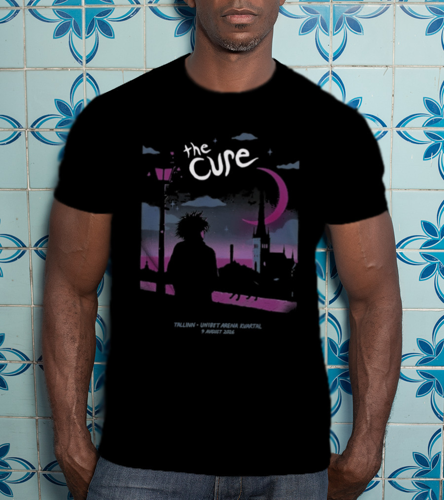 The Cure Tallinn 2026 Unibet Arena Kvartal 9 August Event T-Shirt
