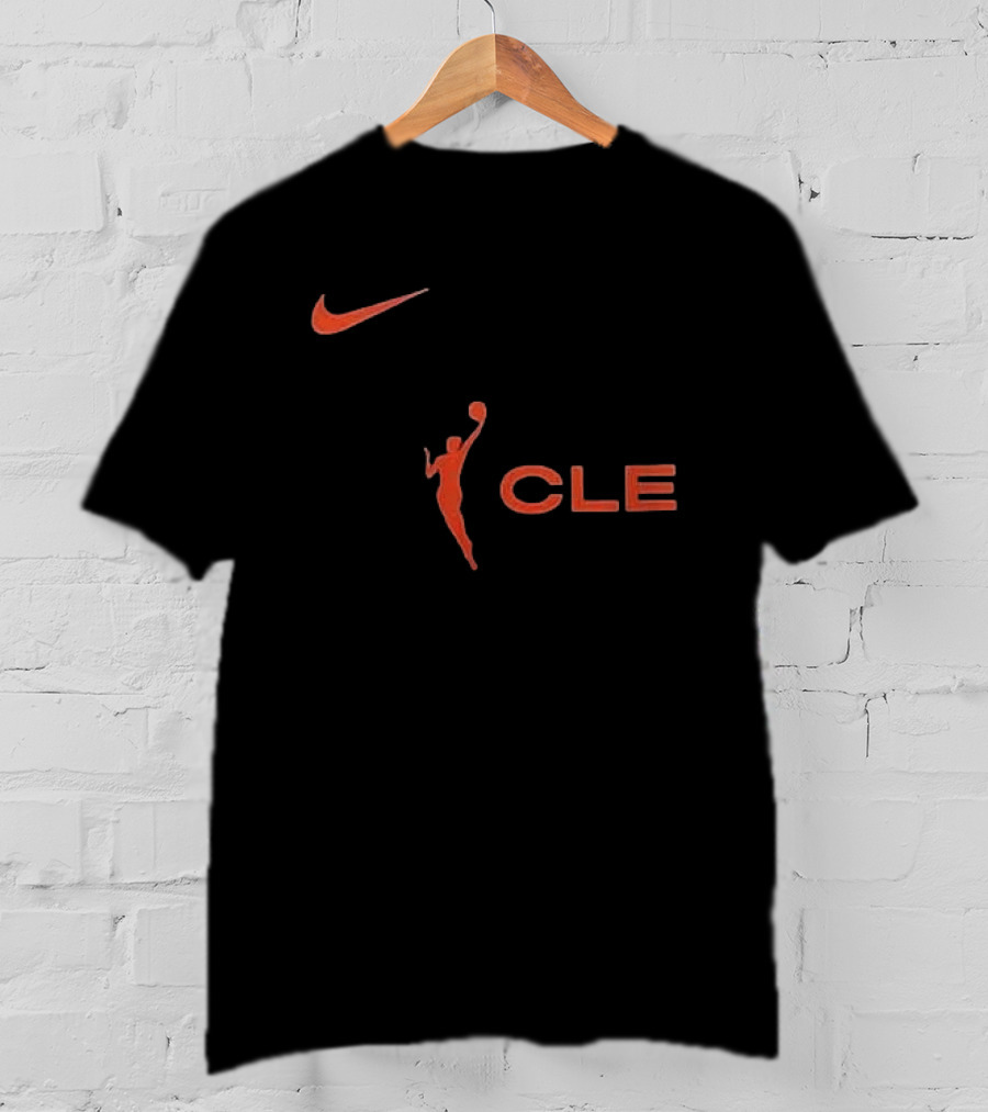 Nike WNBA Cleveland Basketball Icon CLE Orange T-Shirt