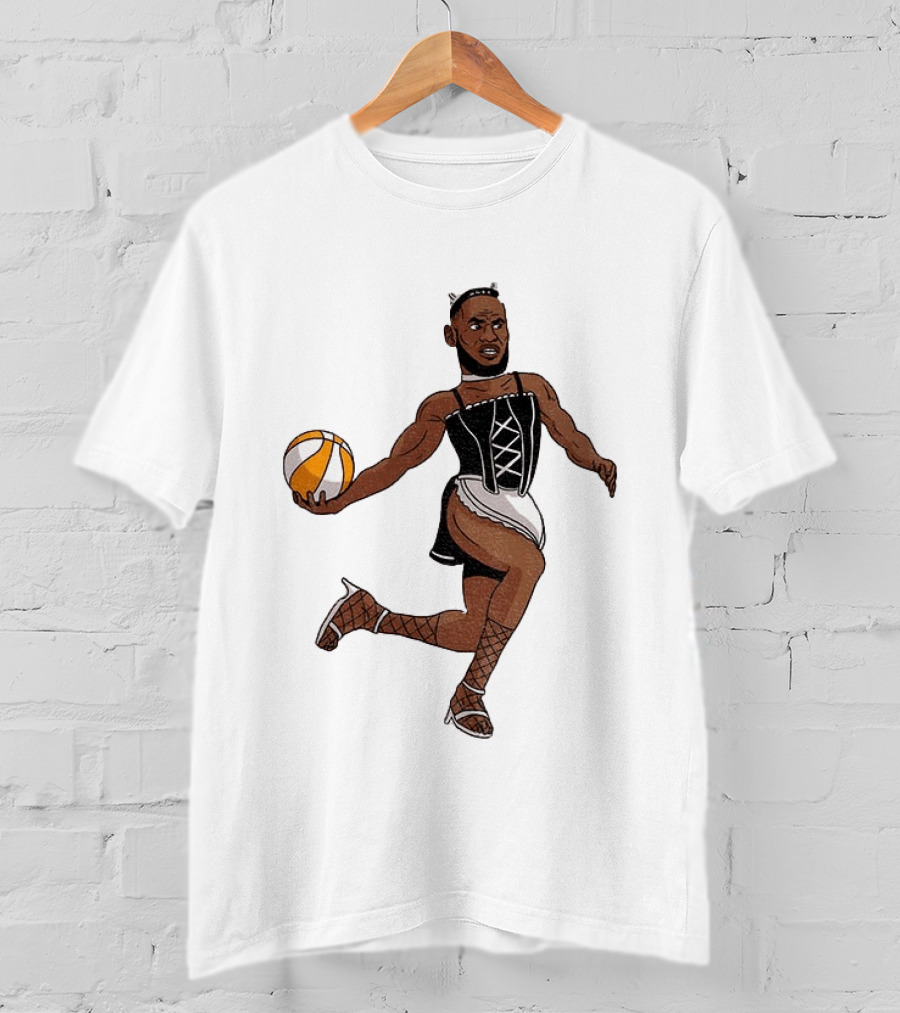 LeBron James Maid Outfit Basketball Crossover WNBA Fantasy T-Shirt
