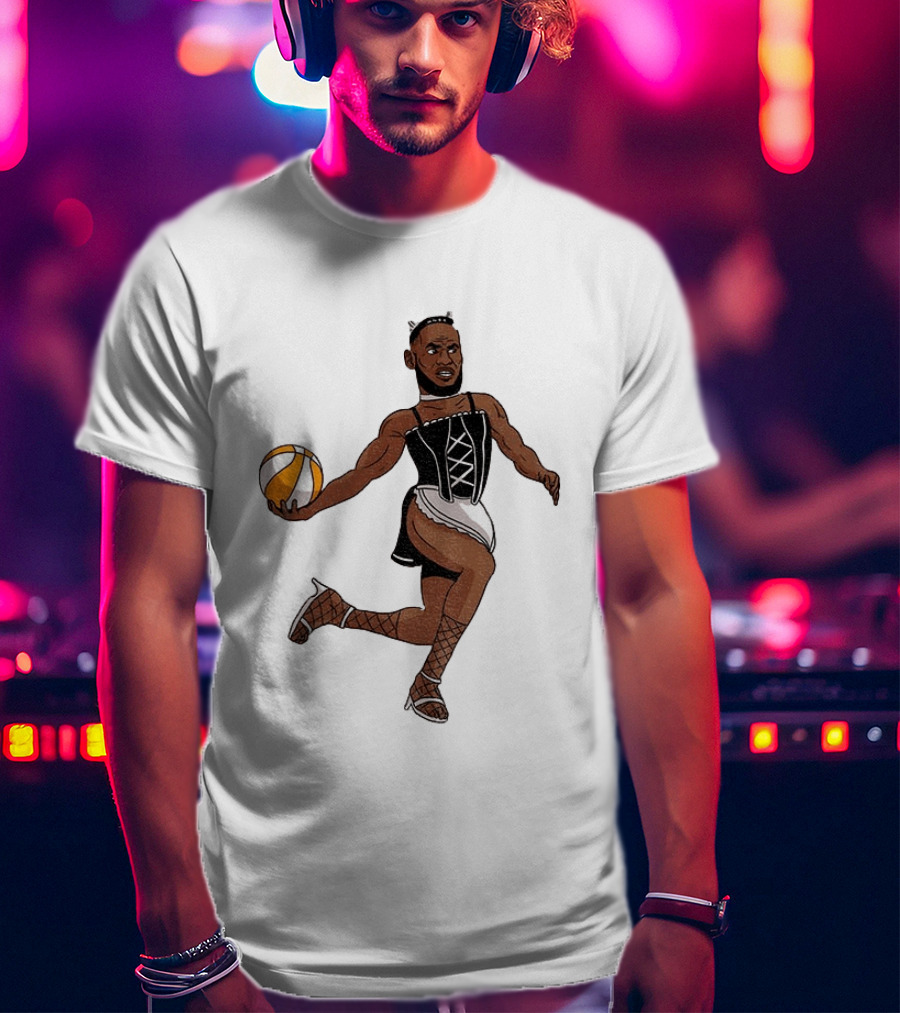 LeBron James Maid Outfit Basketball Crossover WNBA Fantasy T-Shirt
