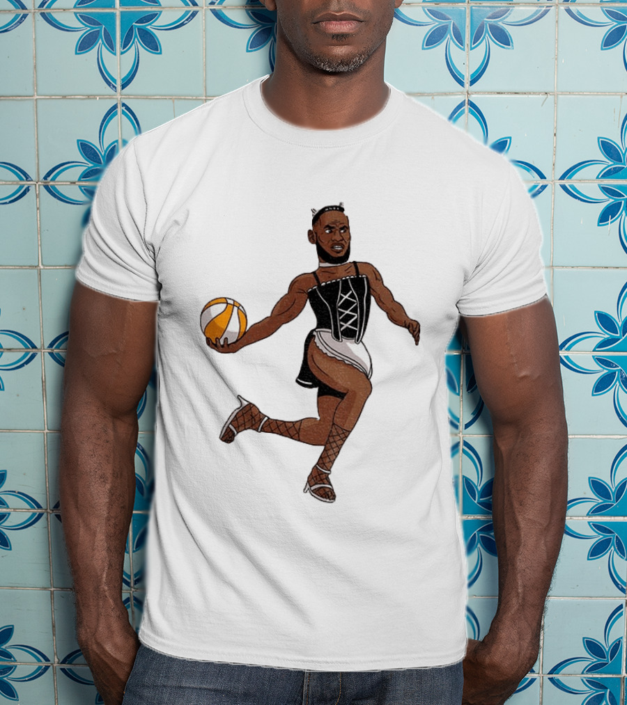 LeBron James Maid Outfit Basketball Crossover WNBA Fantasy T-Shirt