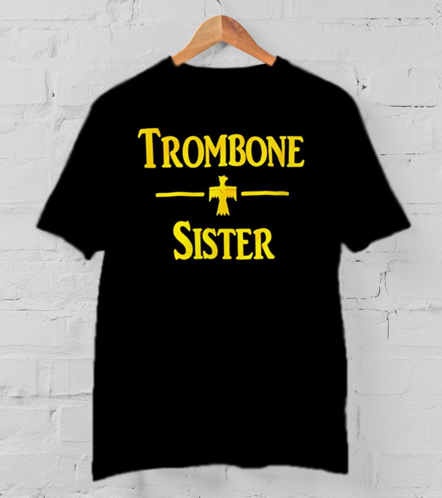 Trombone Sister Yellow Thunderbird Between Lines T-Shirt