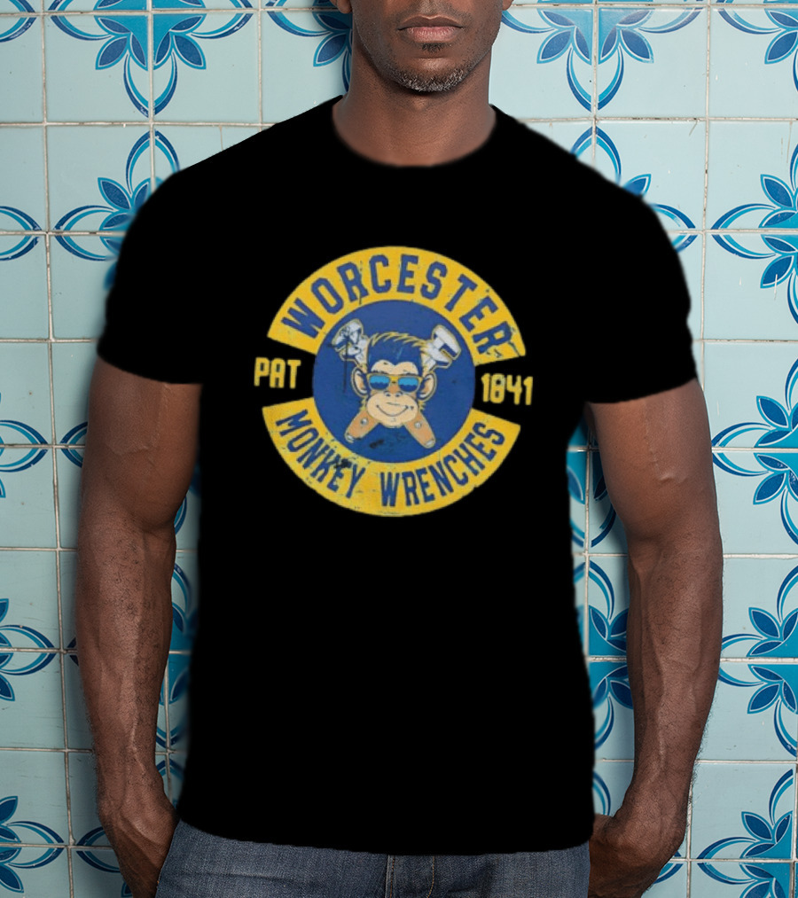 Worcester Pat 1841 Monkey Wrenches Monkey T-Shirt