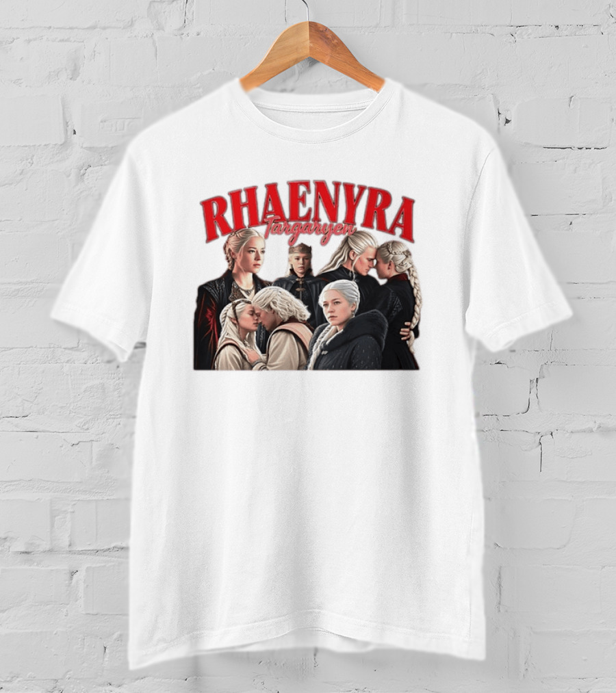 Rhaenyra Targaryen Photo Collage Bootleg Portraits T-Shirt