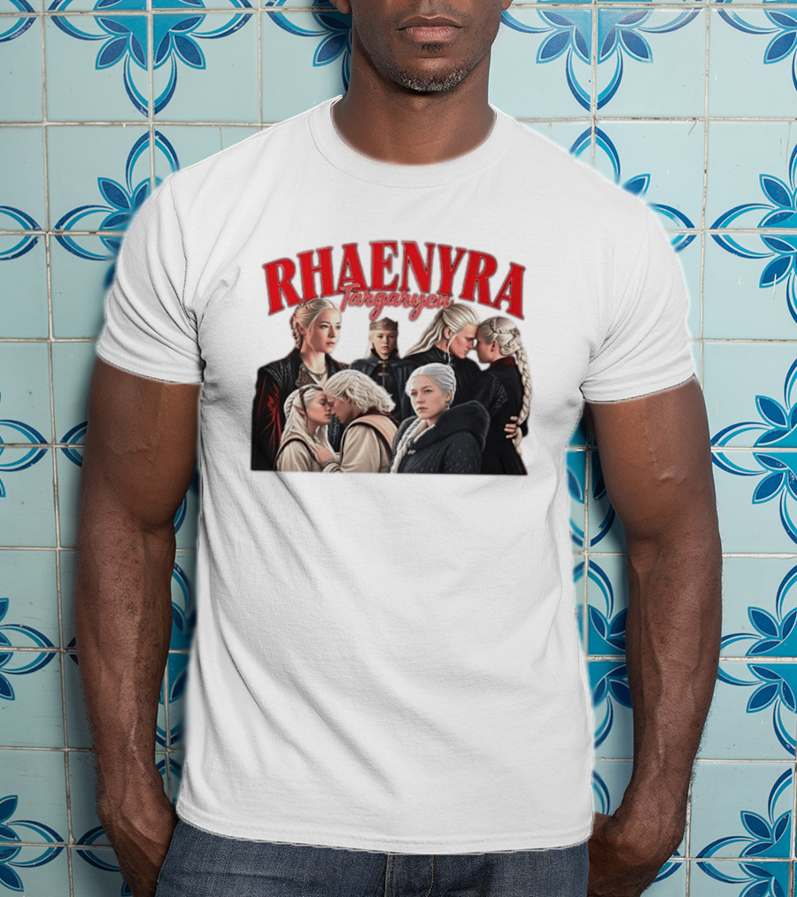 Rhaenyra Targaryen Photo Collage Bootleg Portraits T-Shirt