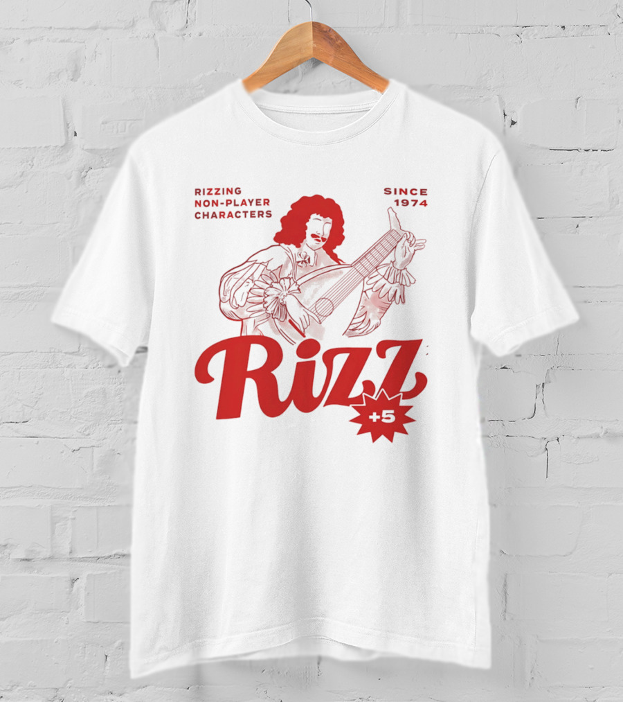 Rizzing Non Player Characters Since 1974 Rizz +5 Bard T-Shirt