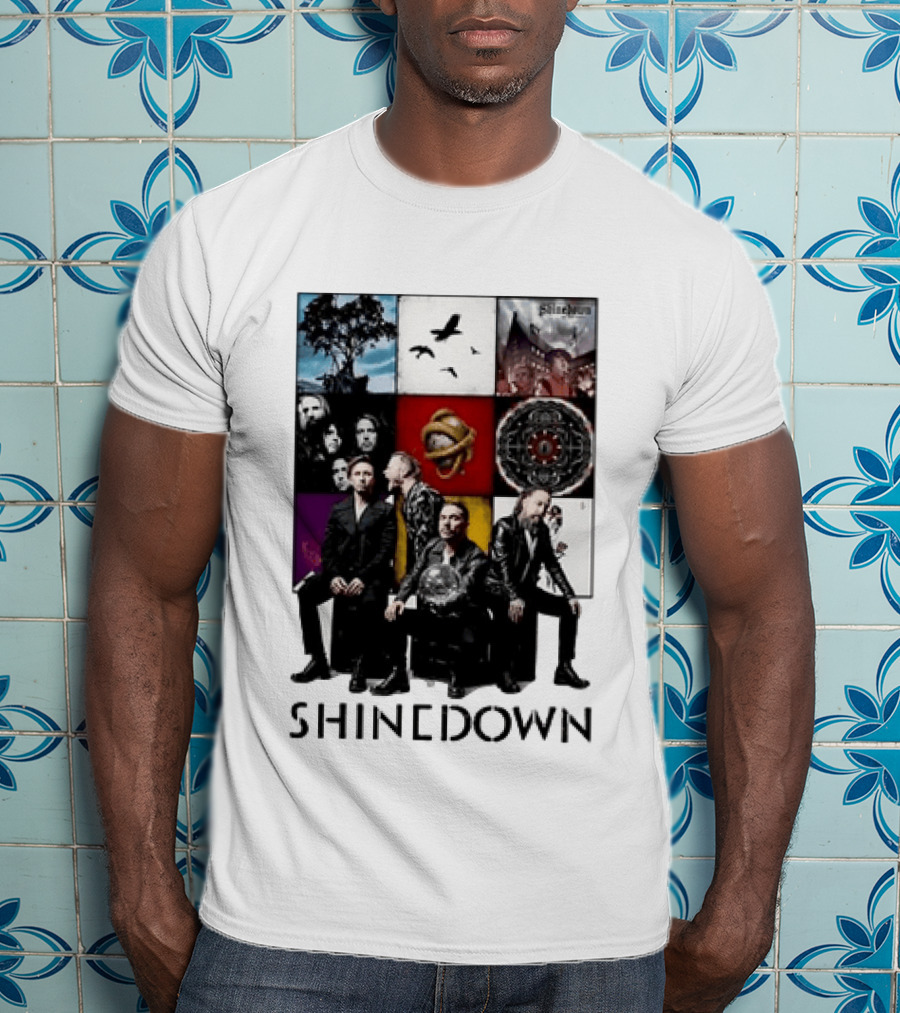 Shinedown Us And Them Album Cover Band Members Collage T-Shirt