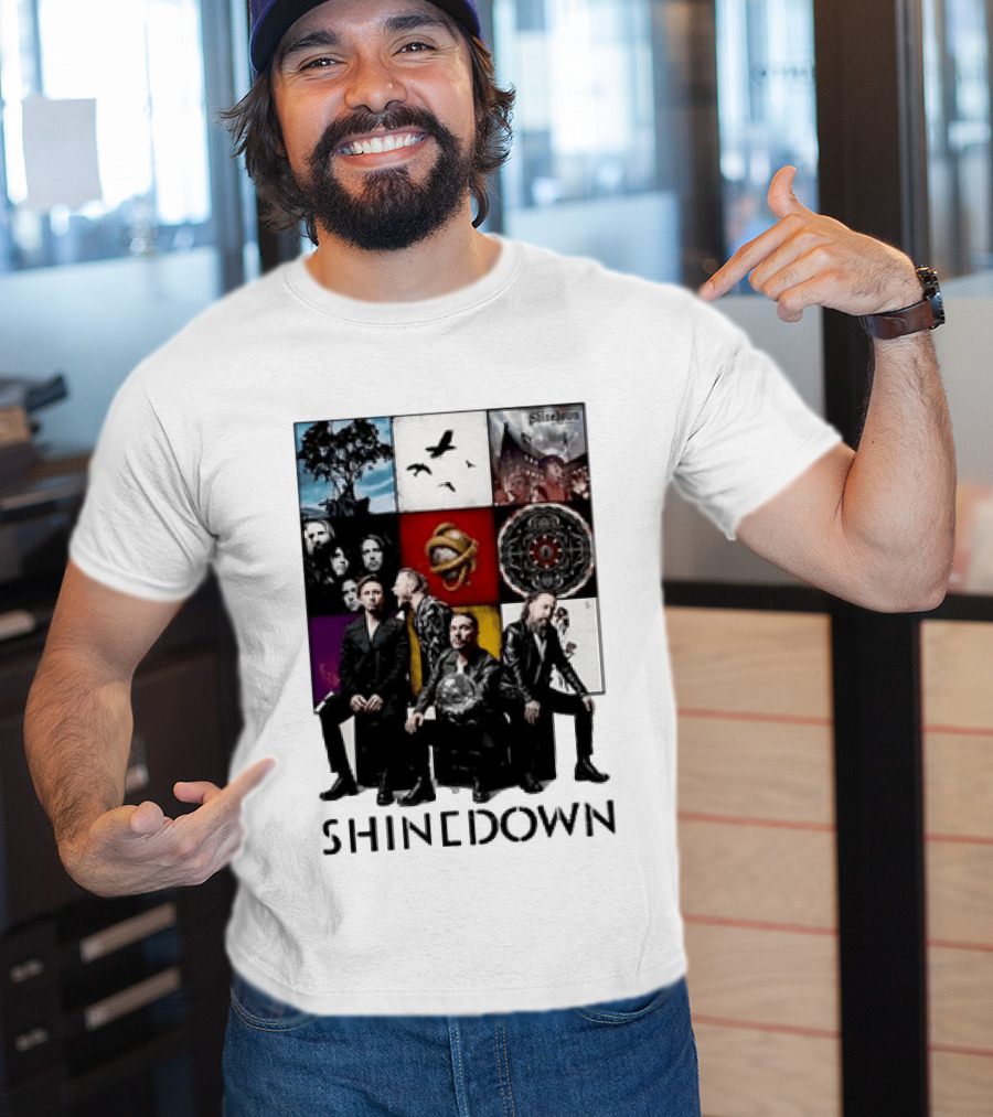 Shinedown Us And Them Album Cover Band Members Collage T-Shirt
