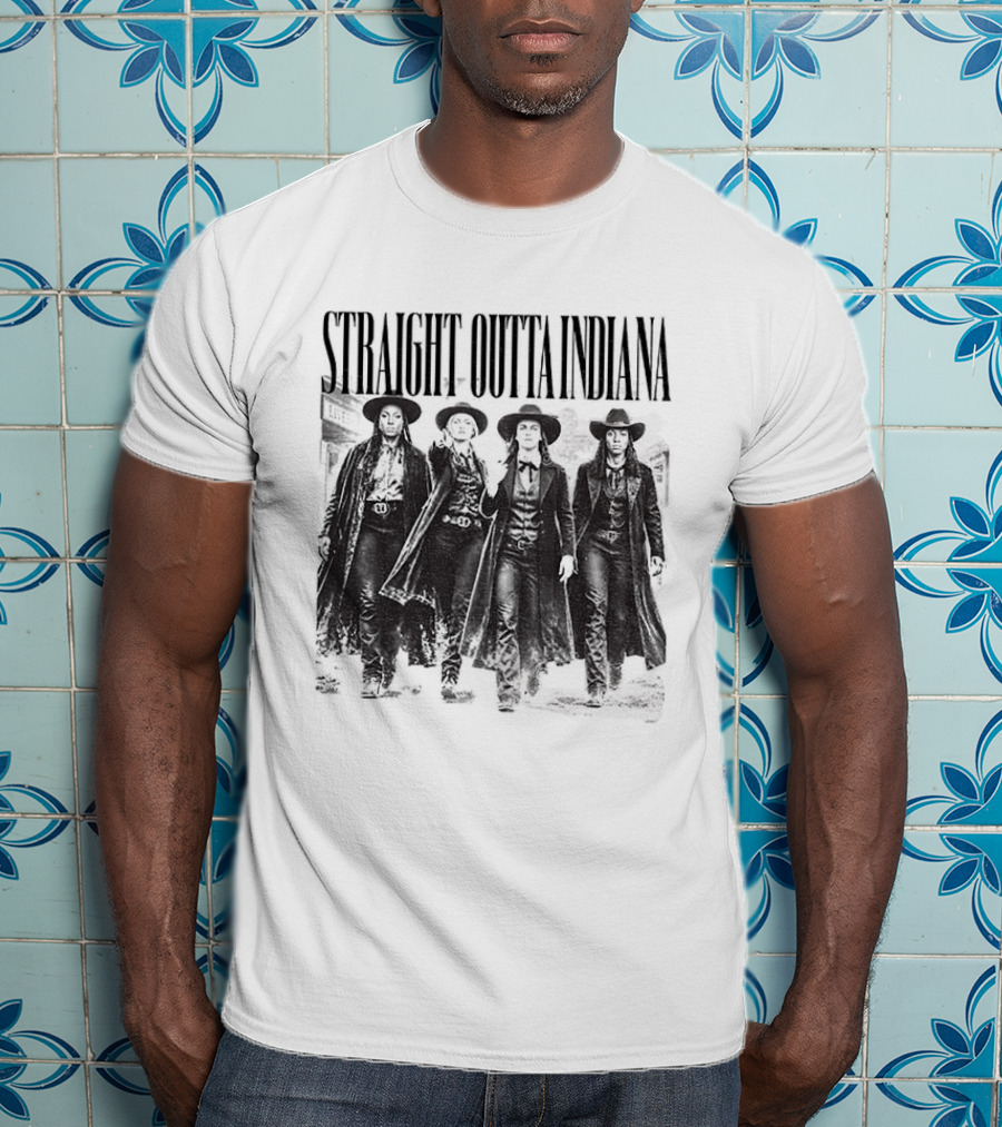 Straight Outta Indiana Cunningham Caitlin Clark Feverstone T-Shirt