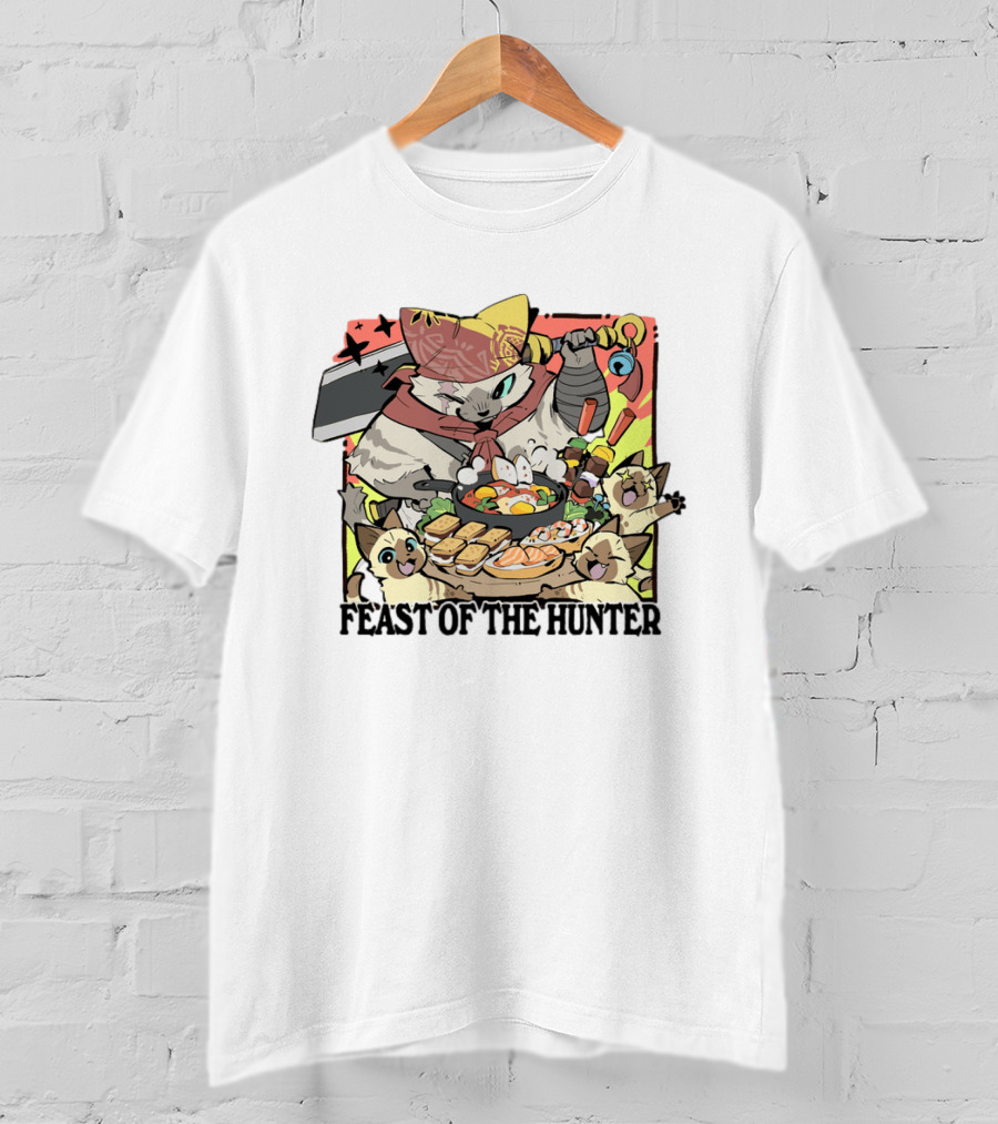 Feast Of The Hunter Cats Cooking Sushi And Food Celebration T-Shirt