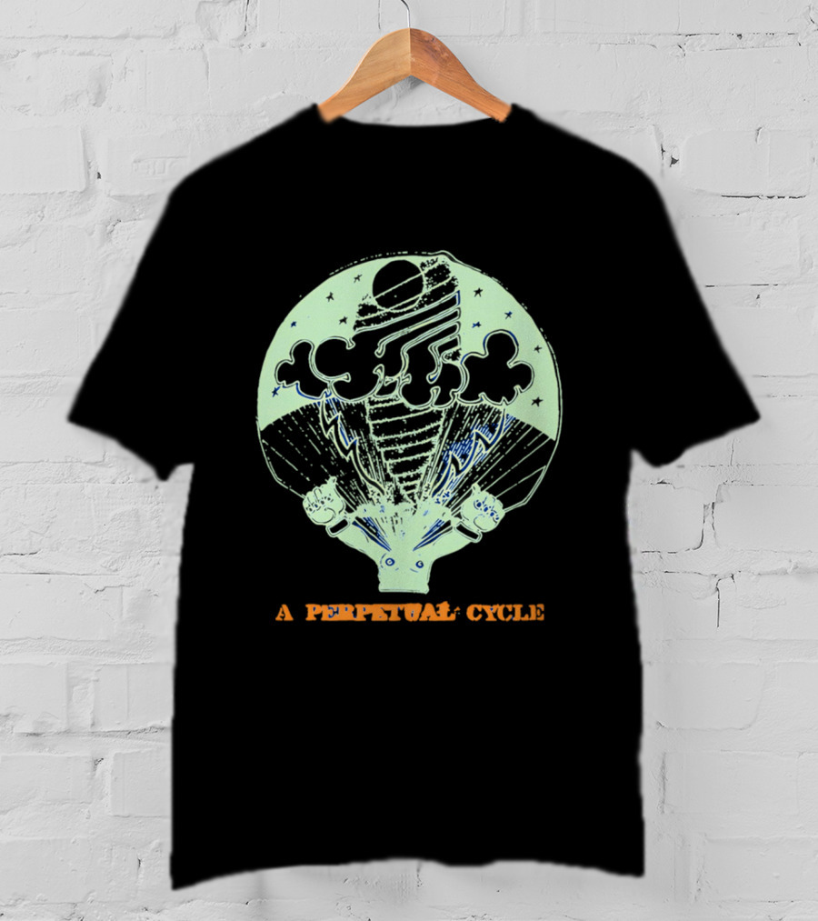 A Perpetual Cycle Tornado 4545 Hands Clouds Stars T-Shirt