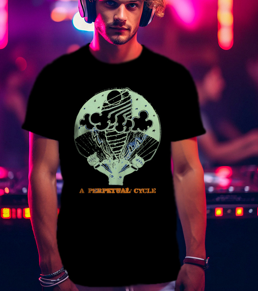 A Perpetual Cycle Tornado 4545 Hands Clouds Stars T-Shirt