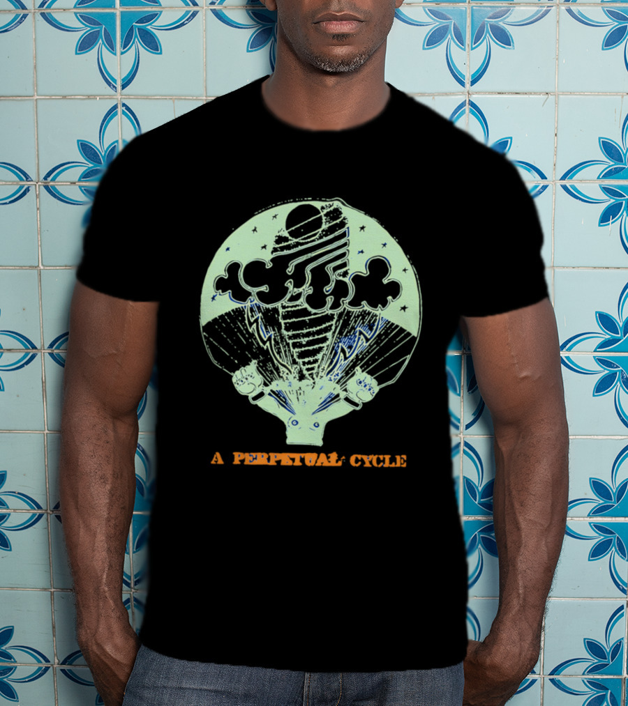 A Perpetual Cycle Tornado 4545 Hands Clouds Stars T-Shirt