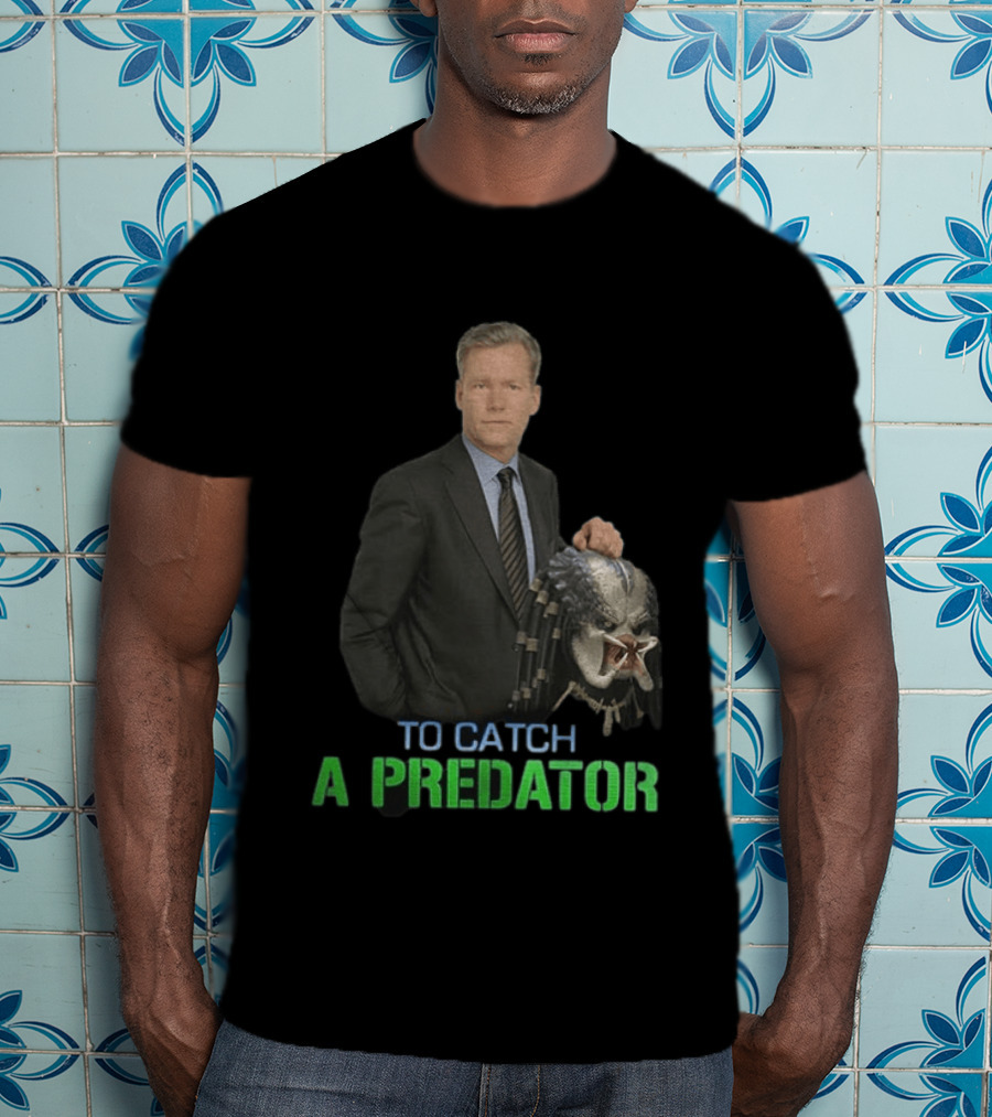 To Catch A Predator Chris Hansen Meme With Predator Mask T-Shirt