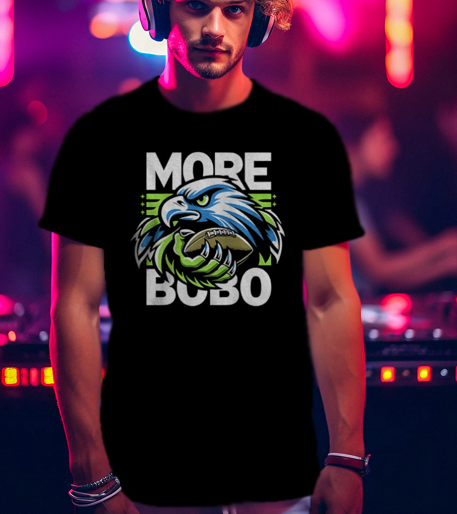 Jake Bobo More Bobo Seattle Seahawks Football Vibrant Gradient 2025 T-Shirt