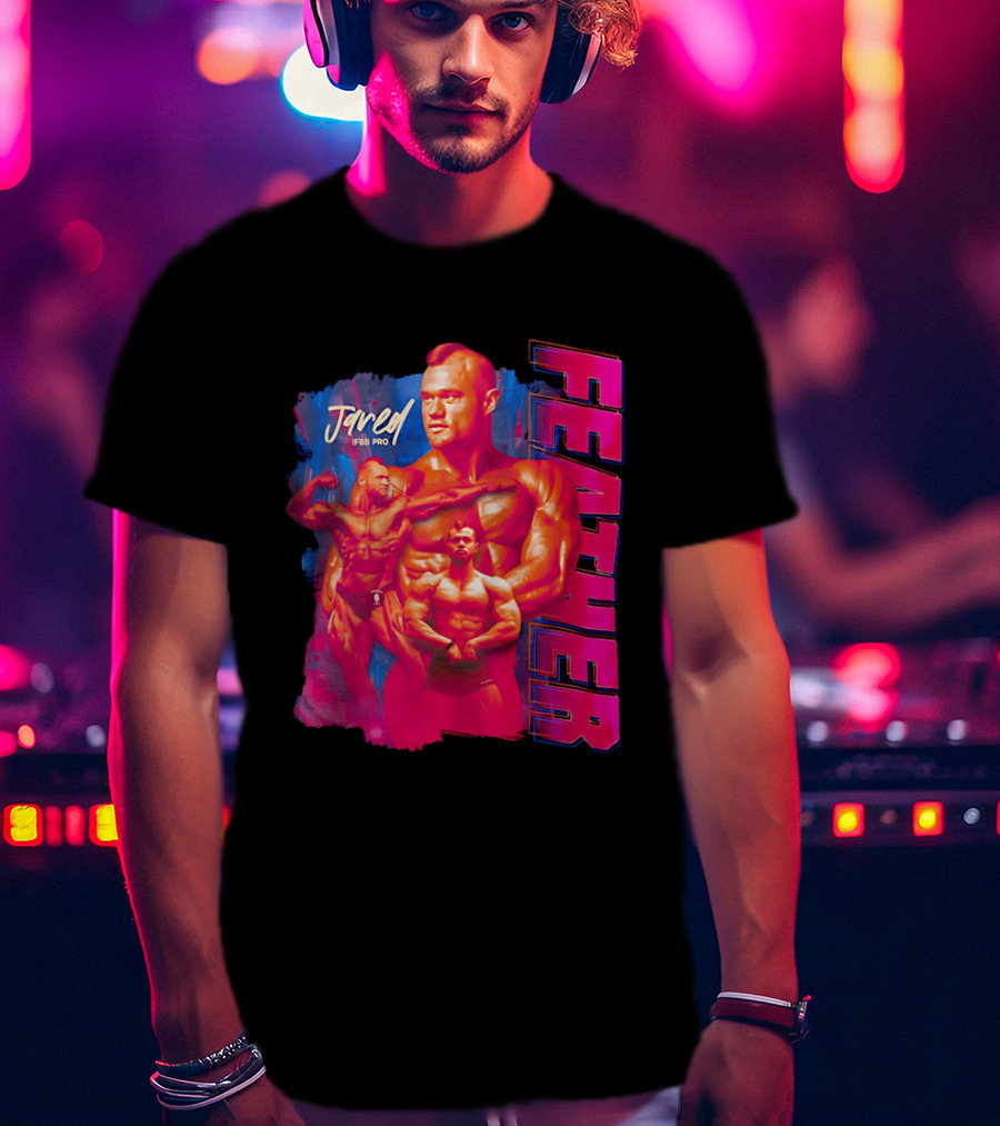 Jared Feather IFBB Pro Bodybuilding Champion Bold Visual T-Shirt