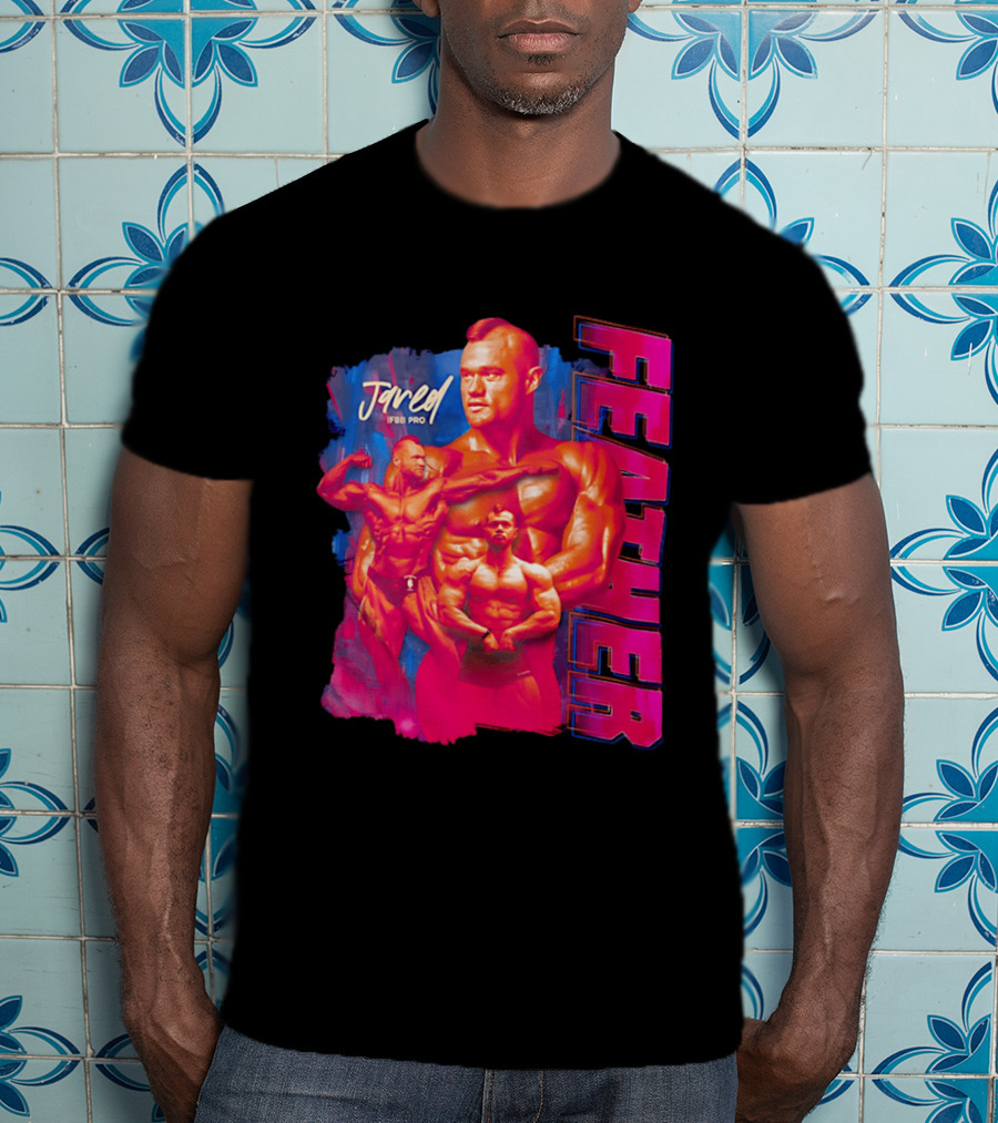 Jared Feather IFBB Pro Bodybuilding Champion Bold Visual T-Shirt