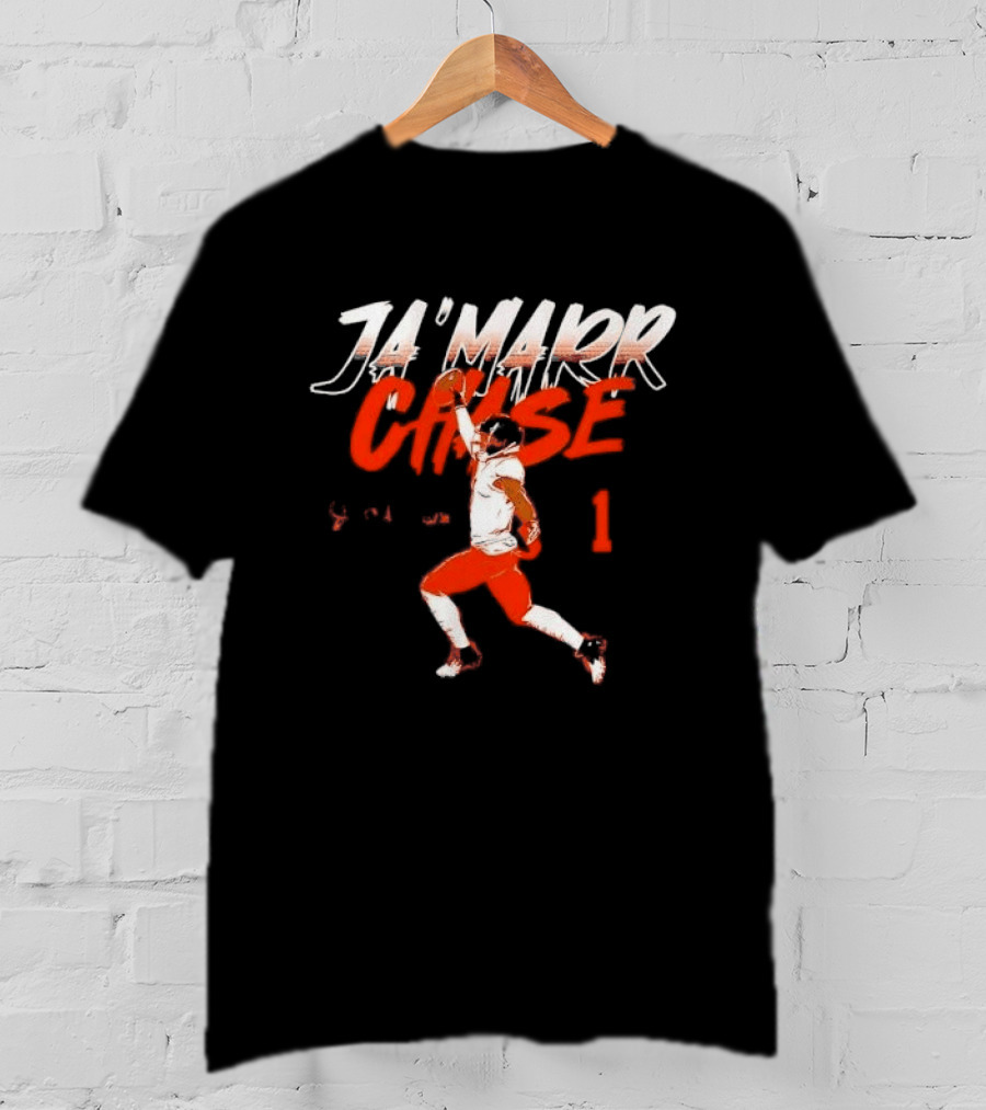 Cincinnati Bengals Ja'Marr Chase One Handed Catch 1 Receiver T-Shirt