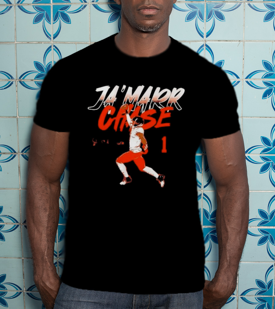 Cincinnati Bengals Ja'Marr Chase One Handed Catch 1 Receiver T-Shirt