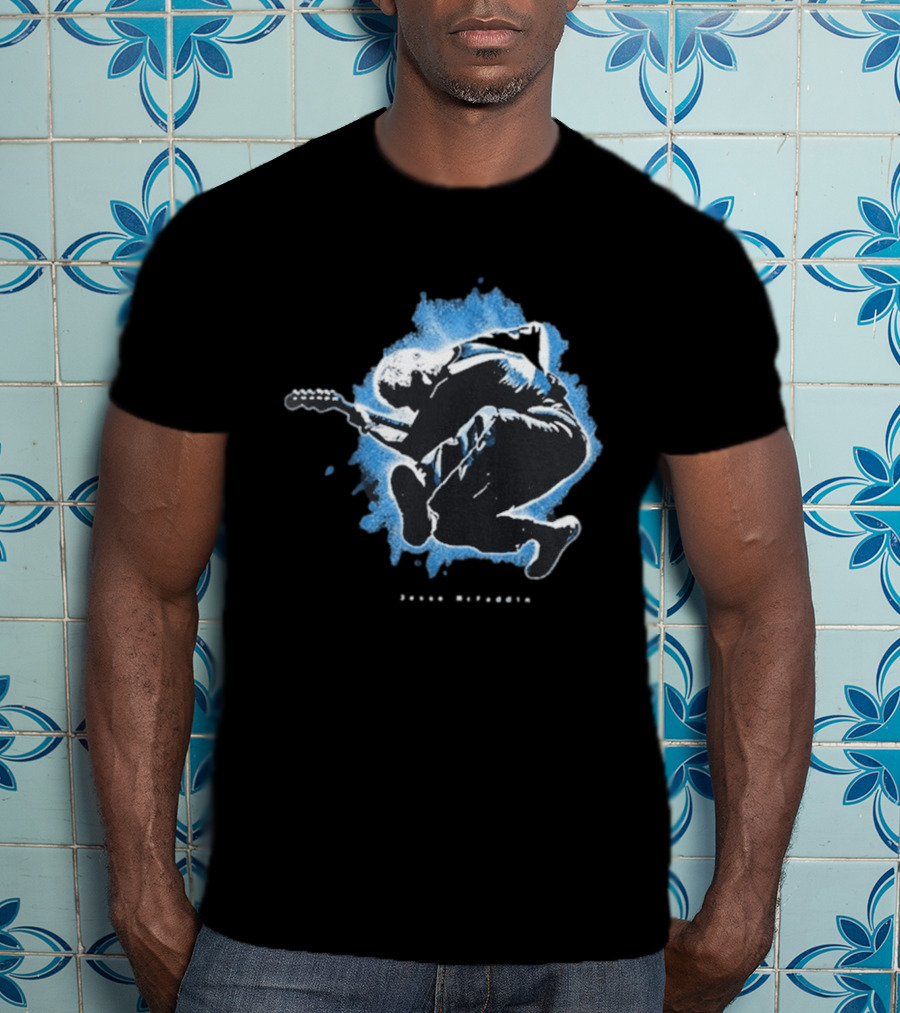 Jesse Mcfaddin Guitarist Blue Splash T-Shirt