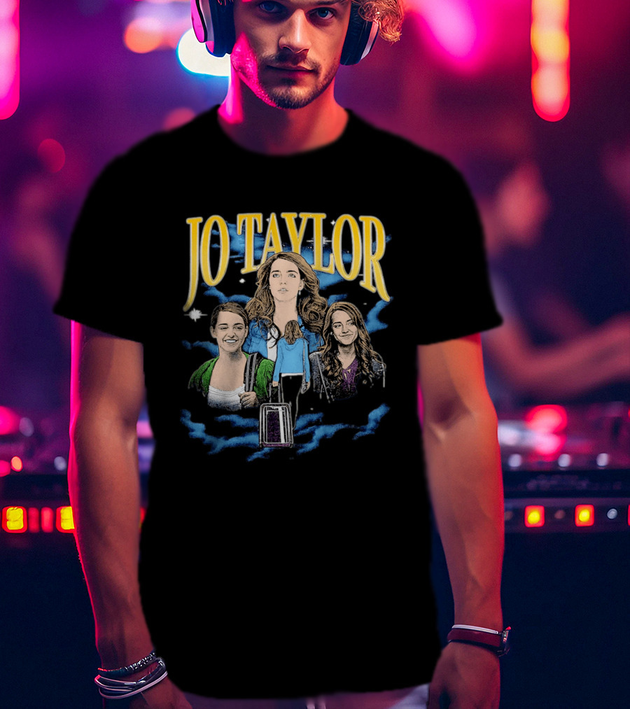 Jo Taylor Collage With Scenes And Luggage T-Shirt