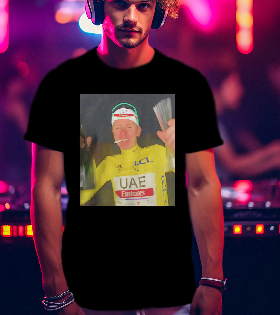 UAE Emirates LCL Tour De France Winner Celebrating T-Shirt