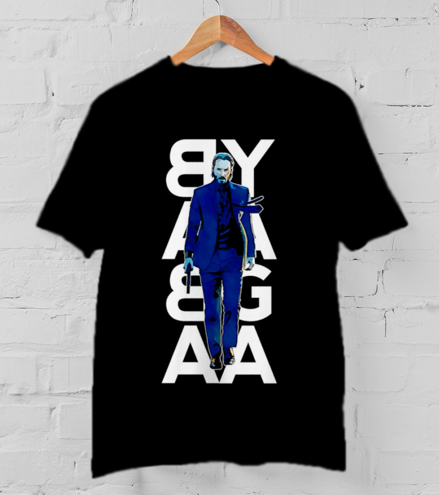 John Wick Baba Yaga Blue Suit Walking Gun T-Shirt