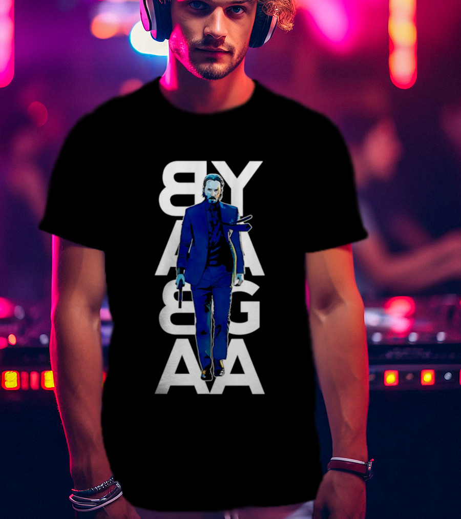 John Wick Baba Yaga Blue Suit Walking Gun T-Shirt