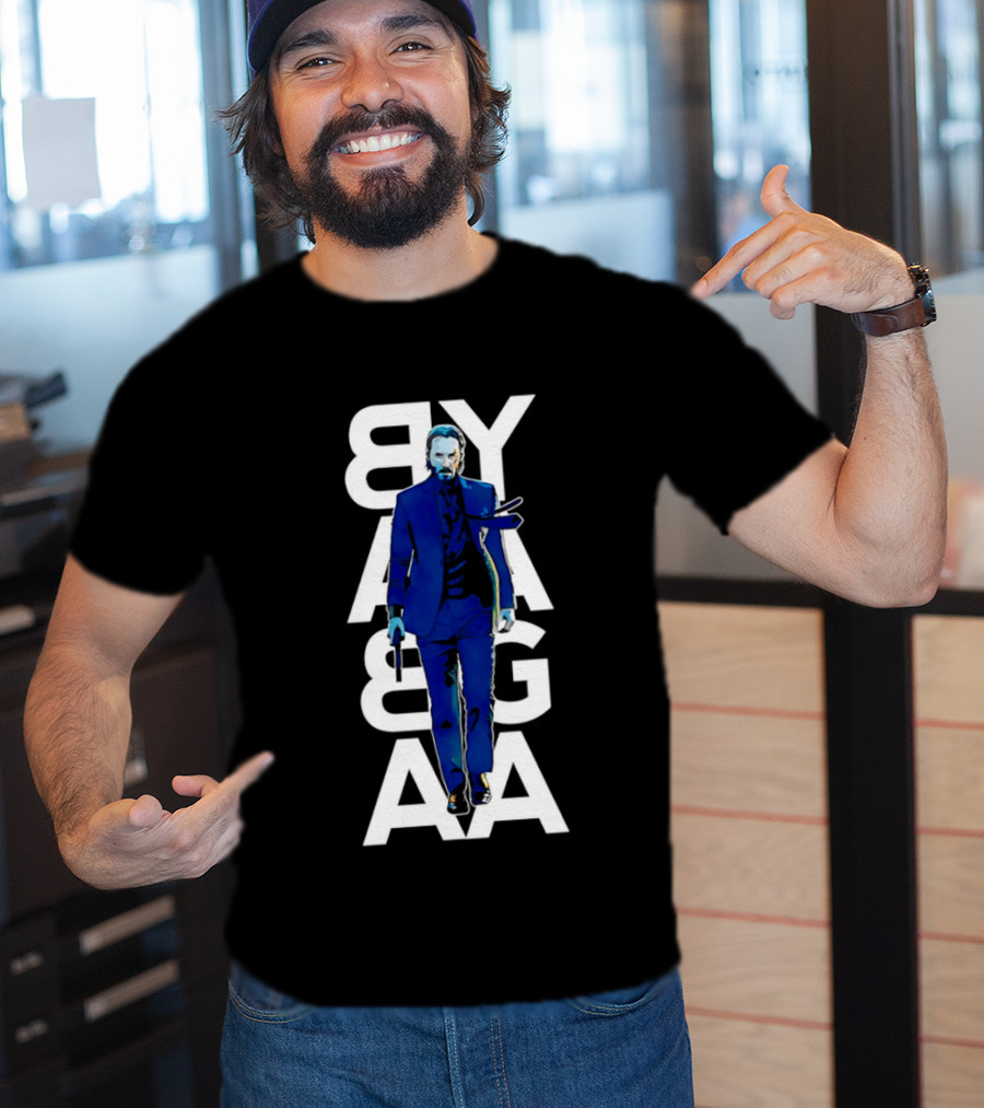 John Wick Baba Yaga Blue Suit Walking Gun T-Shirt
