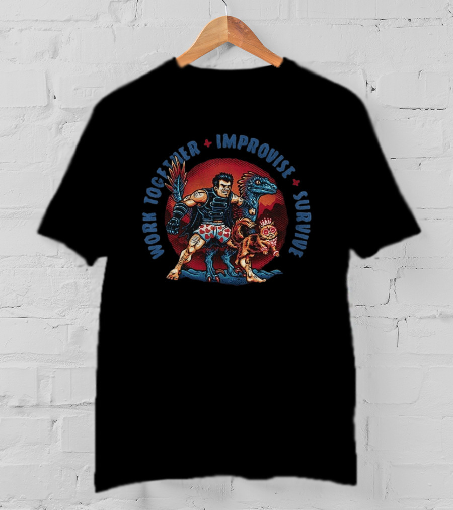 Work Together Improvise Survive Dungeon Crawler Carl Adventure Team T-Shirt