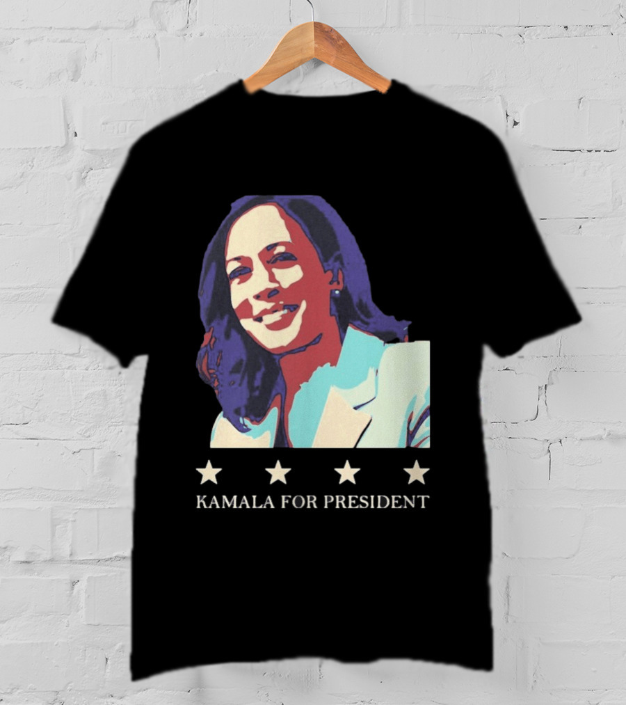 Kamala For President Pop Political Four Star T-Shirt