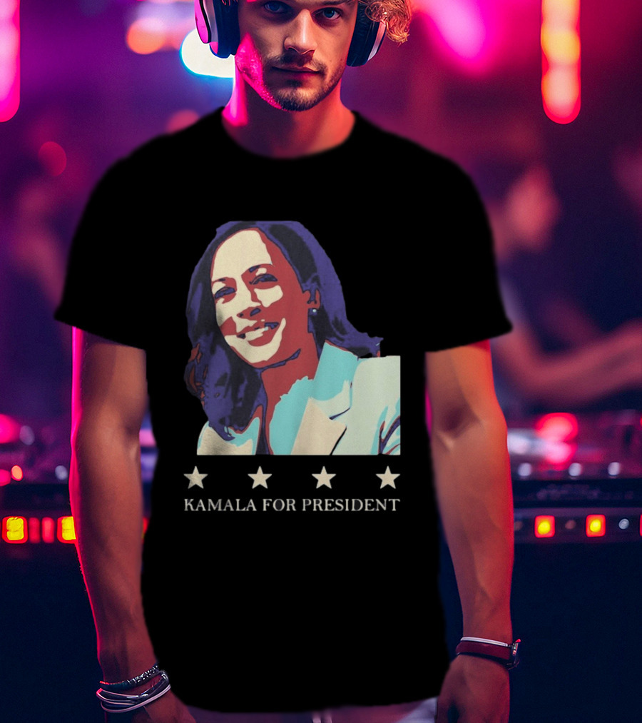 Kamala For President Pop Political Four Star T-Shirt
