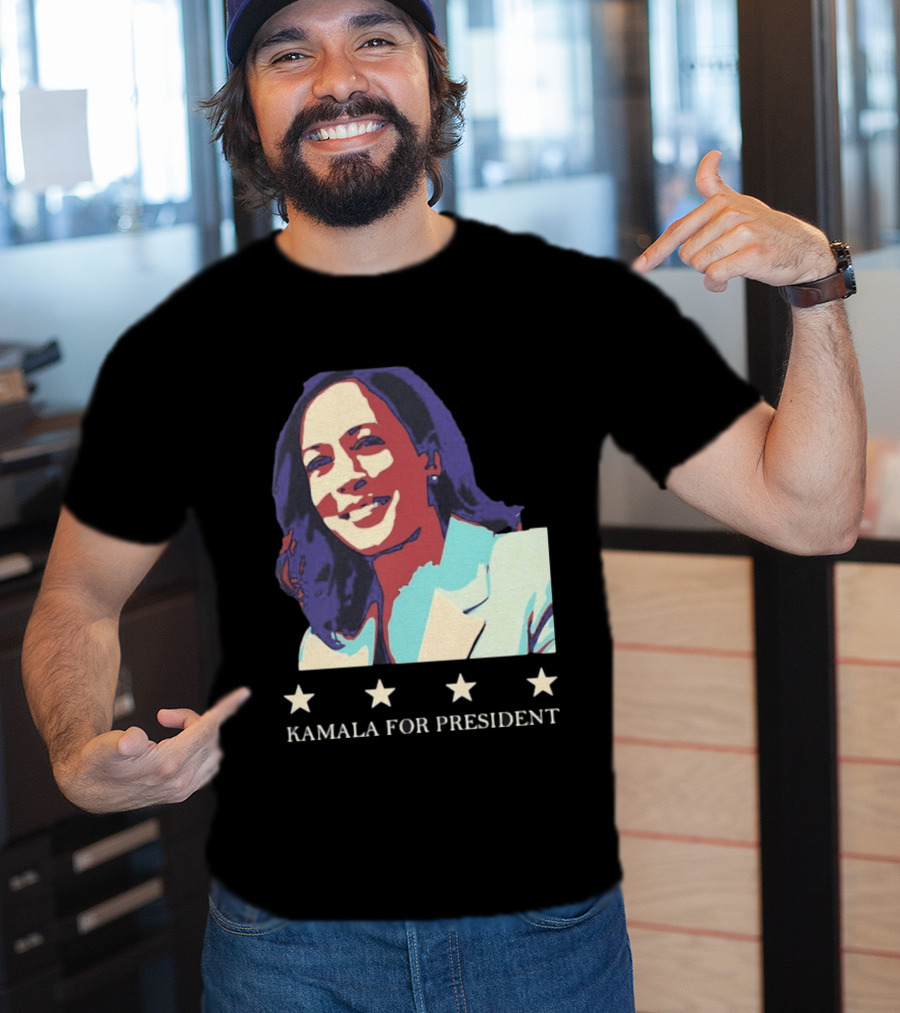 Kamala For President Pop Political Four Star T-Shirt