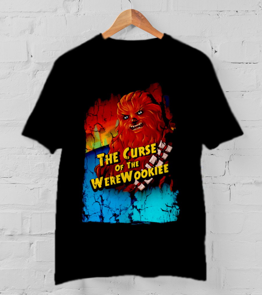 The Curse Of The WereWookiee Retro Horror Monster Mashup T-Shirt