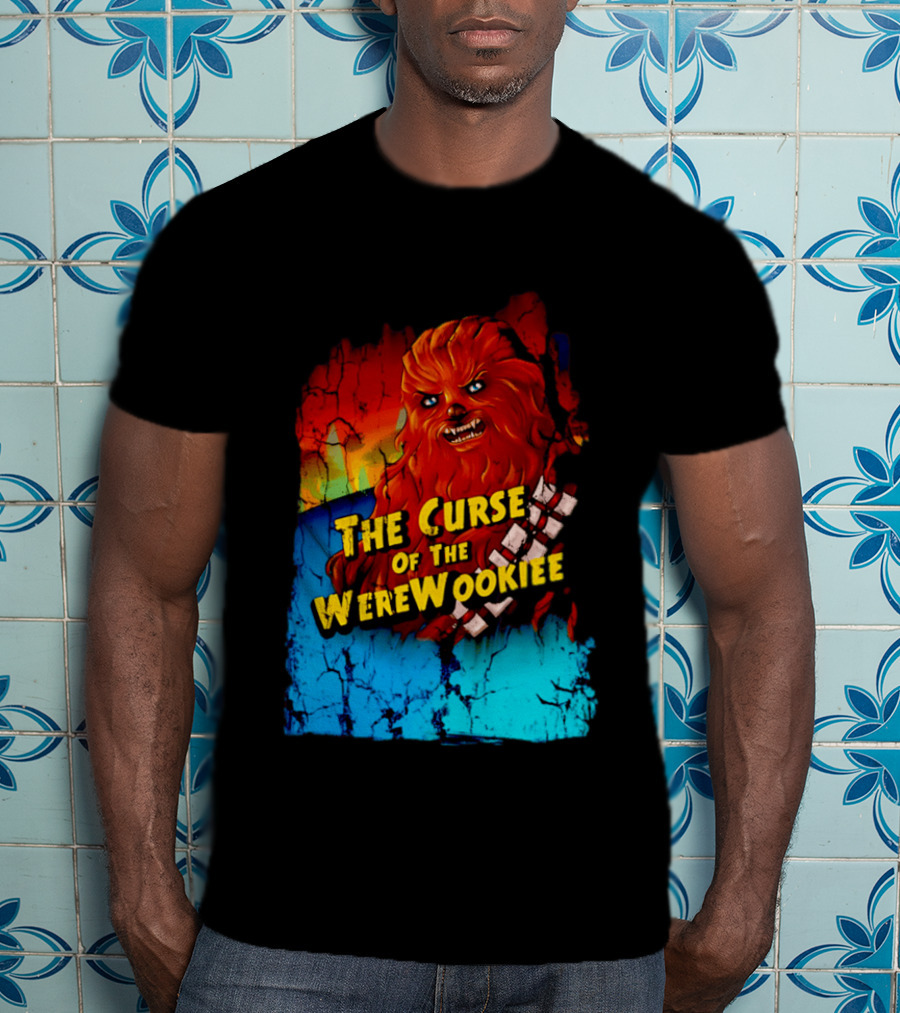 The Curse Of The WereWookiee Retro Horror Monster Mashup T-Shirt