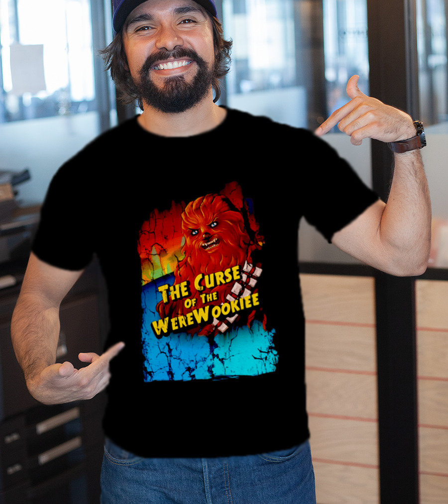 The Curse Of The WereWookiee Retro Horror Monster Mashup T-Shirt