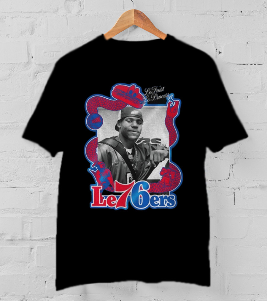 LeTrust LeProcess LeBron James Le76ers Snake Motif T-Shirt