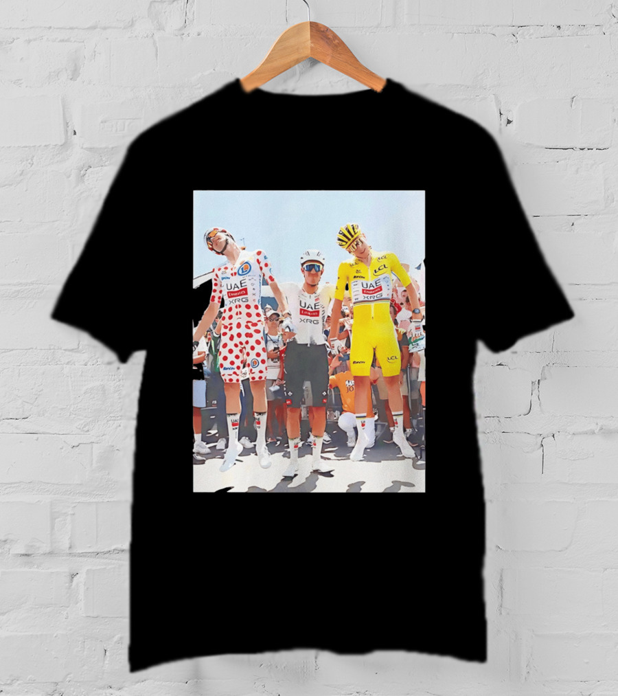 UAE Team Emirates XRG Sponsors Tour De France Cycling Jerseys T-Shirt