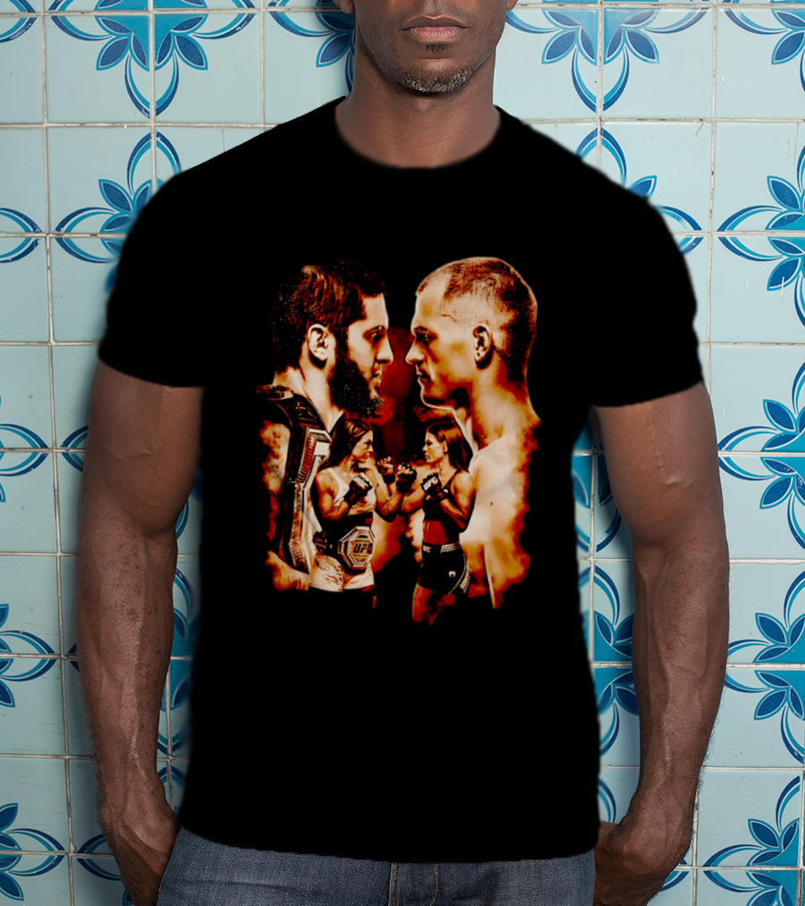 UFC 330 Matchup Islam Makhachev Vs Alexander Volkanovski Face Off T-Shirt