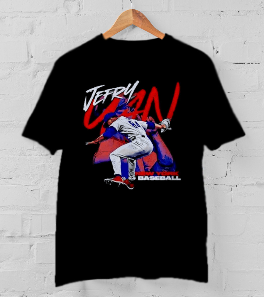 Jefry Yan New York Baseball Bootleg Pitcher Action Photo T-Shirt