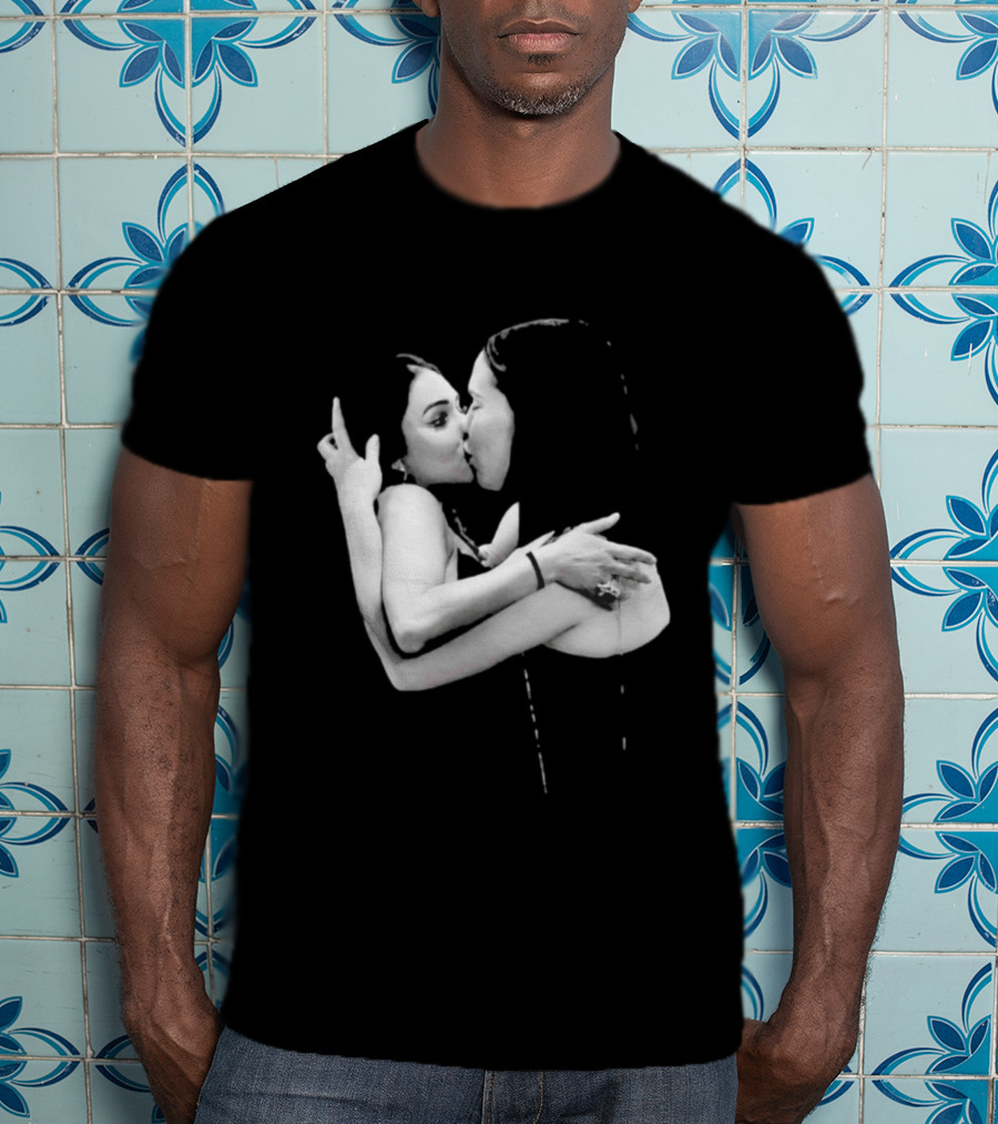 Nikita Rawal Viral Kiss Romantic Embrace T-Shirt
