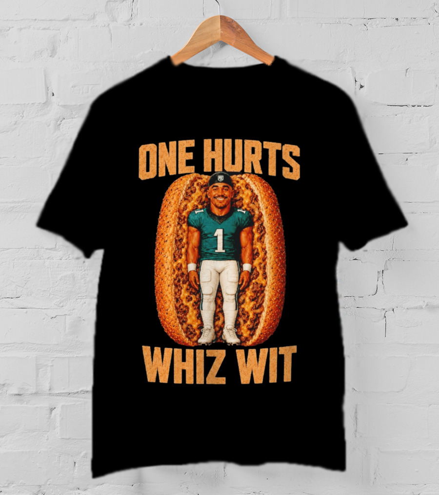 Philadelphia Eagles Jalen Hurts One Whiz Wit Cheesesteak Football Player T-Shirt