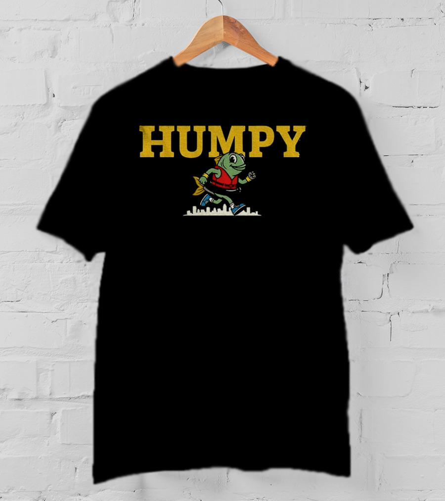 Seattle Mariners Humpy The Salmon Running Vintage Baseball T-Shirt