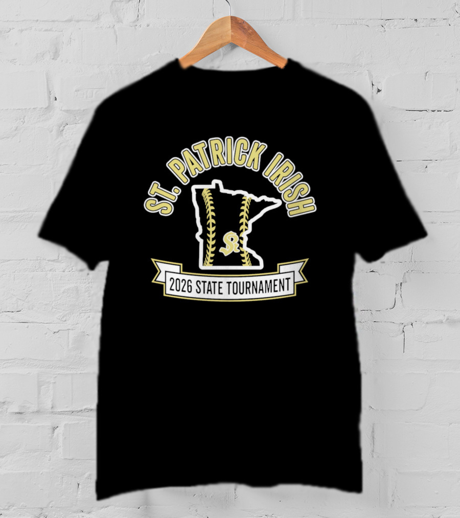 St. Patrick Irish Minnesota 2026 State Tournament Softball T-Shirt