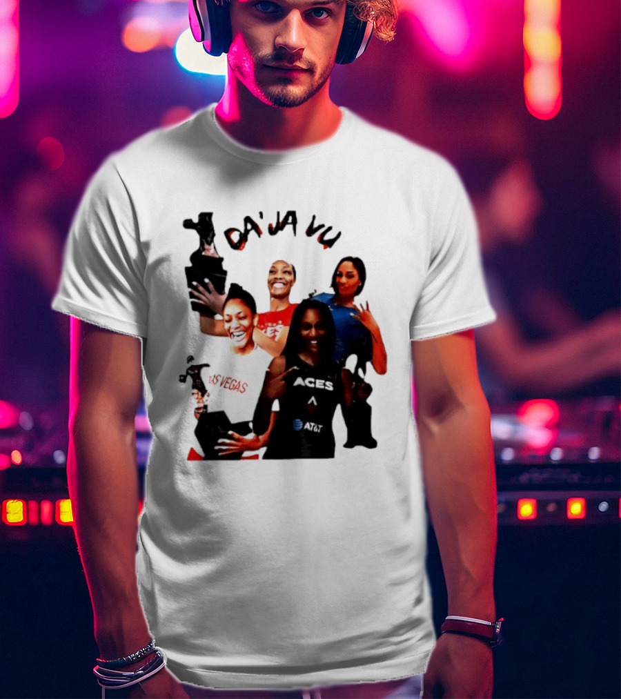 Aja Wilson DA'JA Vu Las Vegas Aces 4X MVP WNBA Legend T-Shirt